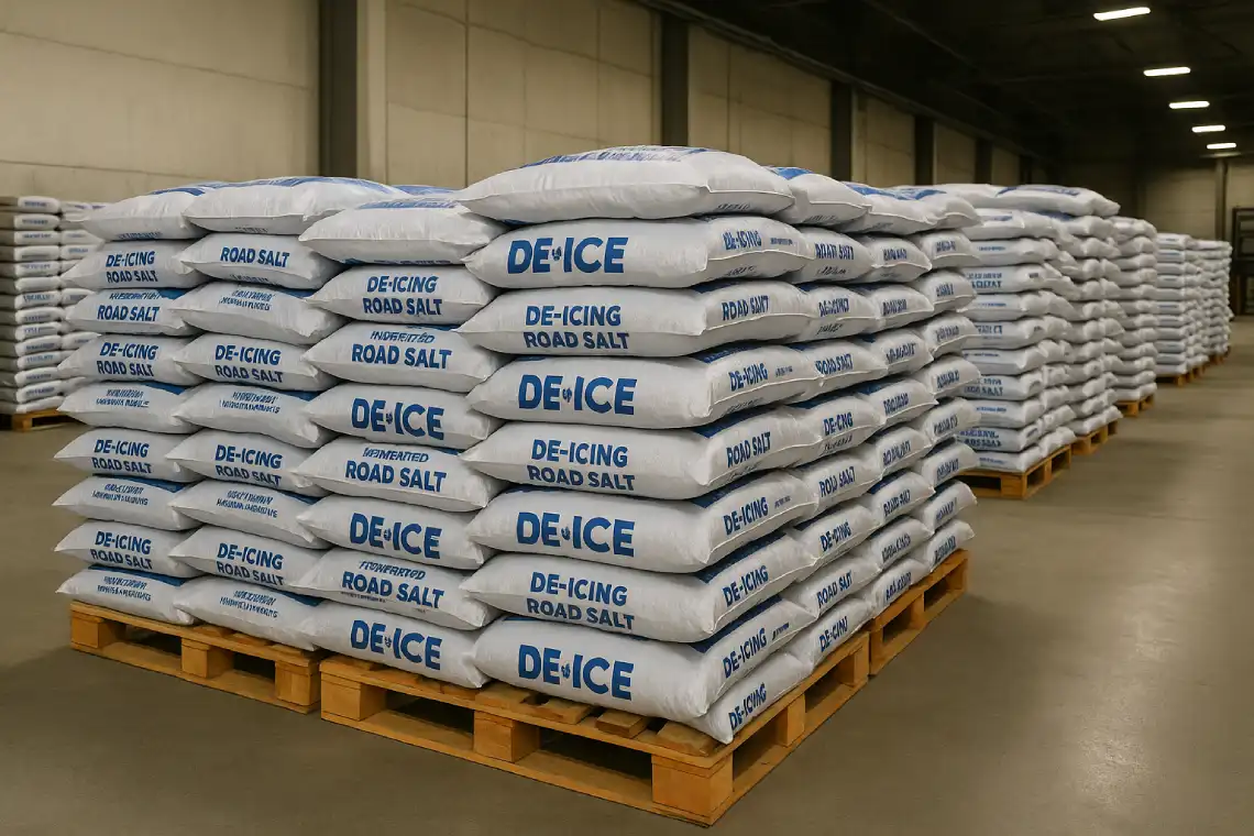 PP Woven De-Icing Salt & Ice Melt Bags | Sackora Canada